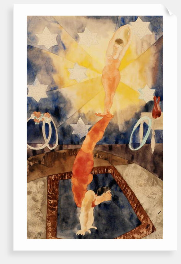 Two Acrobats in Red Tights by Charles Demuth