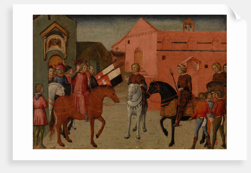 Sienese Government Officials Receiving an Embassy, c.1440 by Pietro di Giovanni Lianori