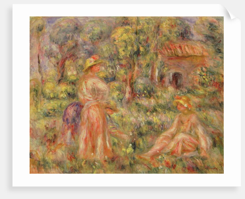 Girls in a Garden, 1918 by Pierre Auguste Renoir