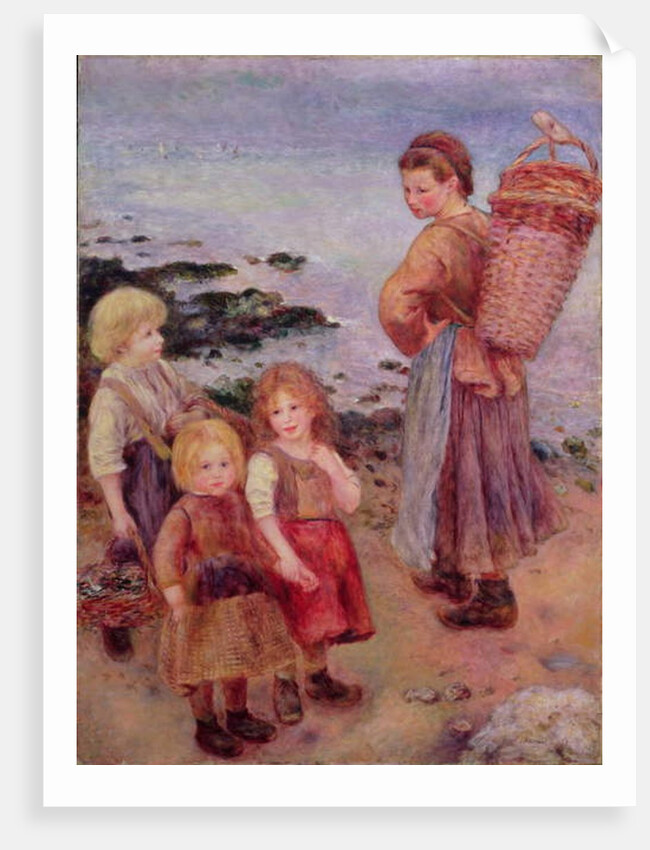 Mussel Fishers at Berneval, 1879 by Pierre Auguste Renoir