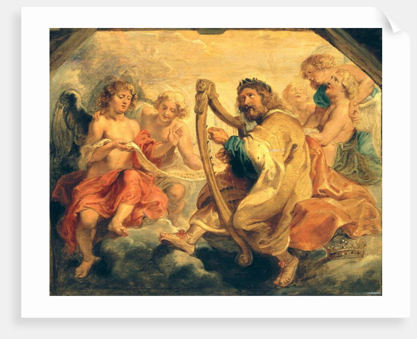 David Playing on his Harp by Peter Paul Rubens
