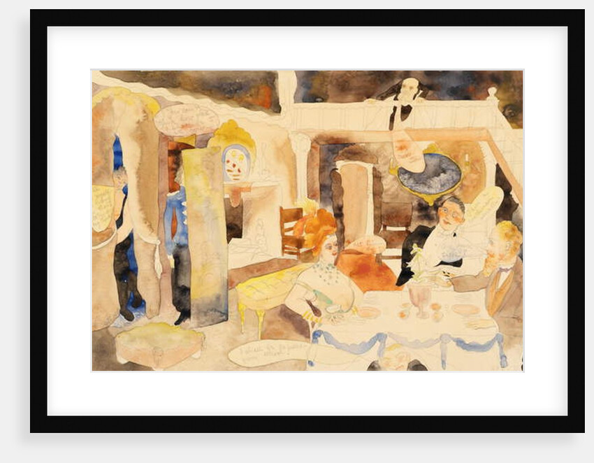 Lulu and Alva Schoen at Lunch, 1918 by Charles Demuth