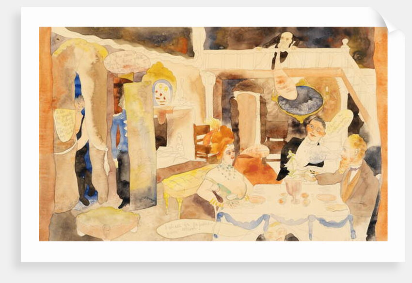 Lulu and Alva Schoen at Lunch, 1918 by Charles Demuth