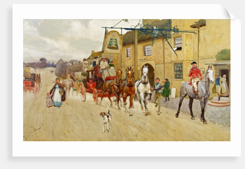 The Great North Road, The Bell at Stilton, 1902 by Cecil Charles Windsor Aldin