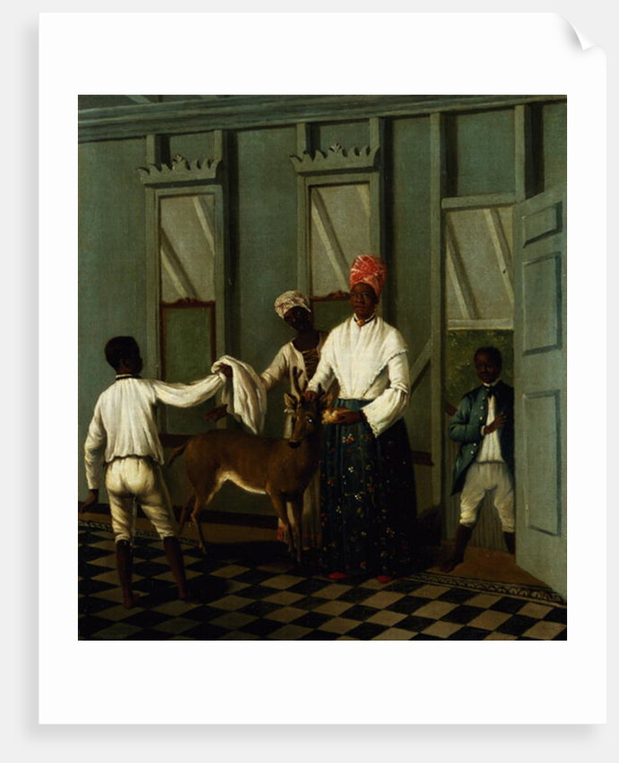 Negro Servants Washing a Deer by Agostino Brunias