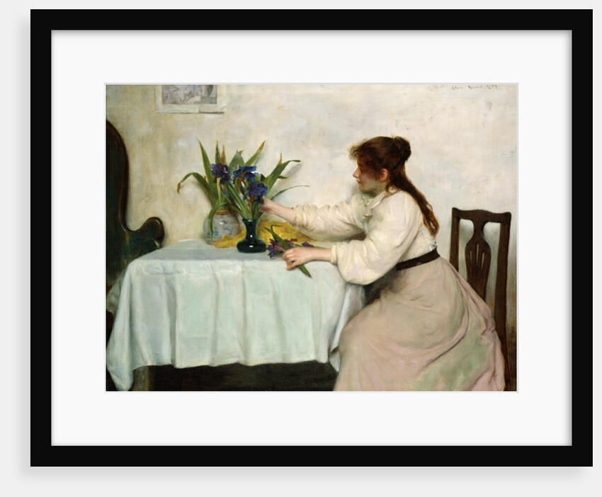 Arranging the Irises, 1897 by Edwin Harris