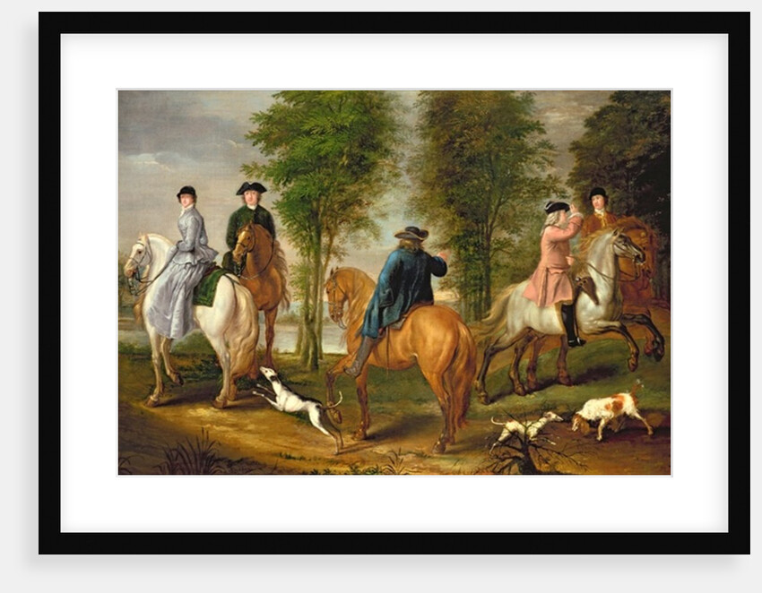Family Hunting Party, 1756 by Judith Lewis