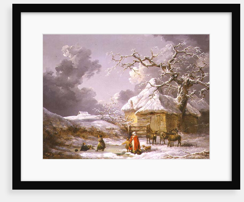 A Fall on the Ice by George Morland