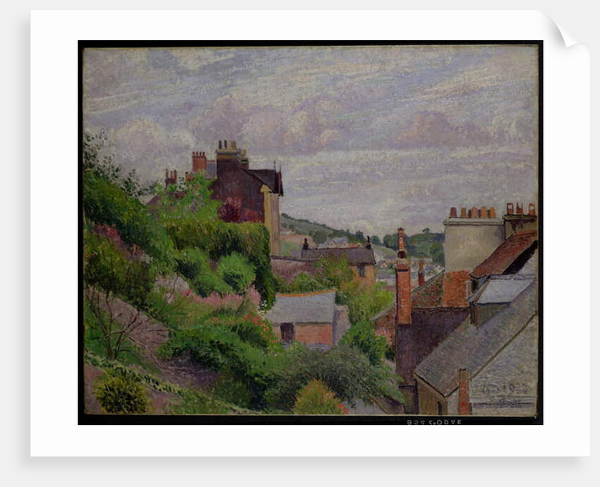 The Roofs of Dartmouth, 1922 by Lucien Pissarro
