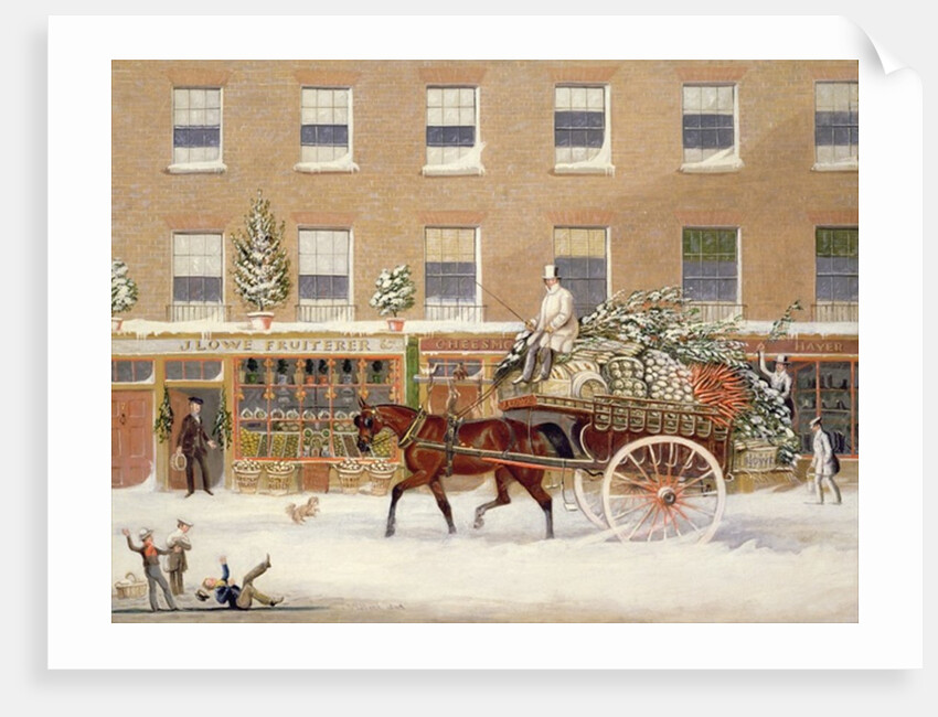 The Approach to Christmas, 1849 by James Pollard