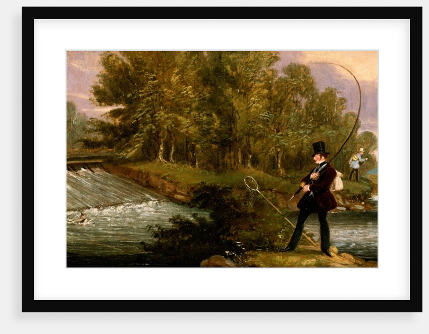 Trout Fishing on the Lea, 1841 by James Pollard
