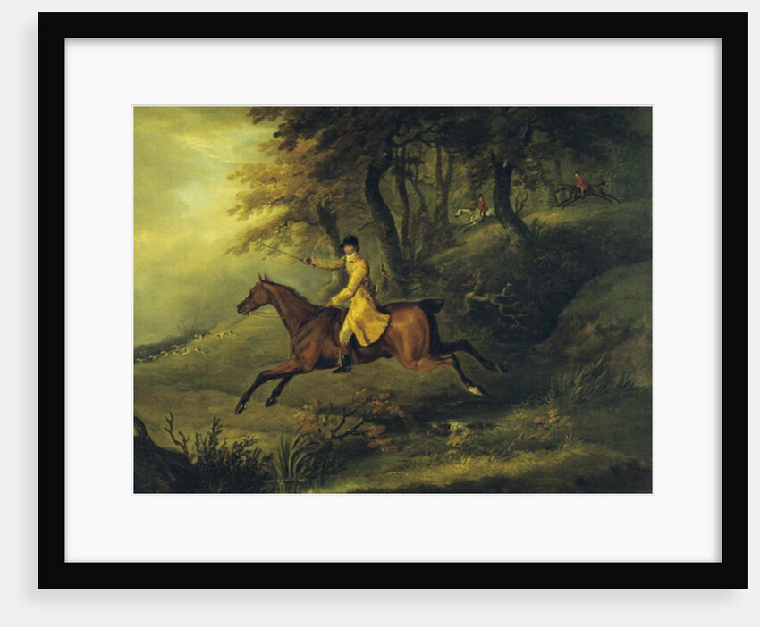 Thomas Oldaker, Huntsman to the Berkeley, on his Hunter 'Magic' Breaking Cover, 1811 by John Nost Sartorius
