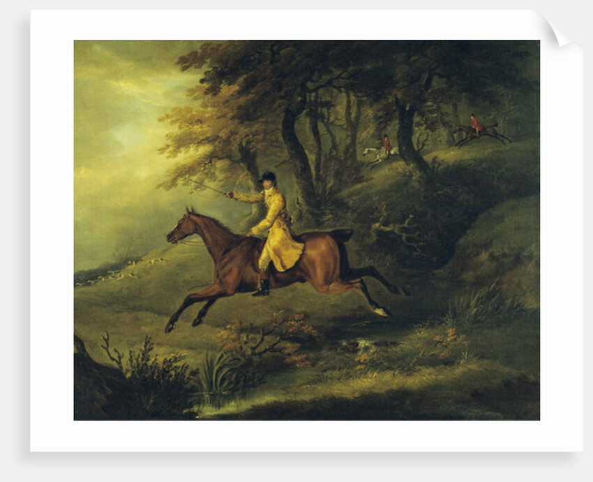 Thomas Oldaker, Huntsman to the Berkeley, on his Hunter 'Magic' Breaking Cover, 1811 by John Nost Sartorius