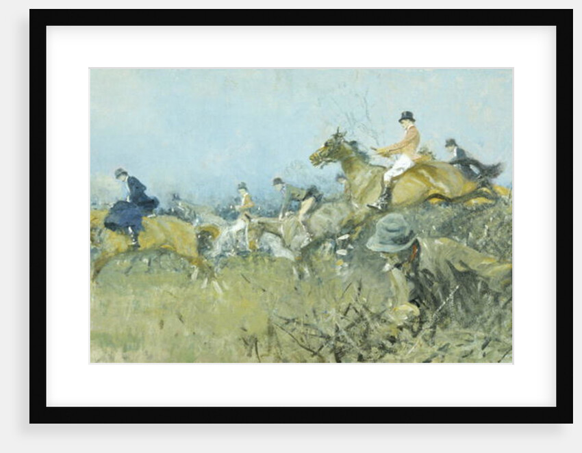 Hunting Scene, Full Cry by Gilbert Holiday