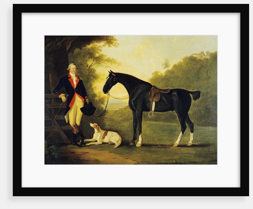 Officer of the Royal Horse Guards With His Charger and Dog, 1776 by John Best