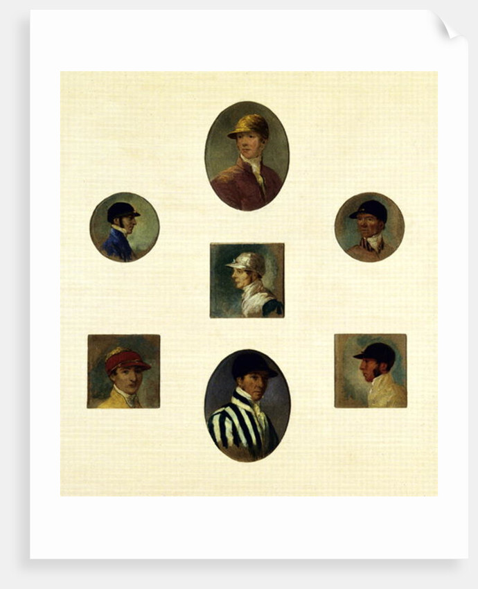 Studies of Jockeys, c.1830 by Abraham Cooper