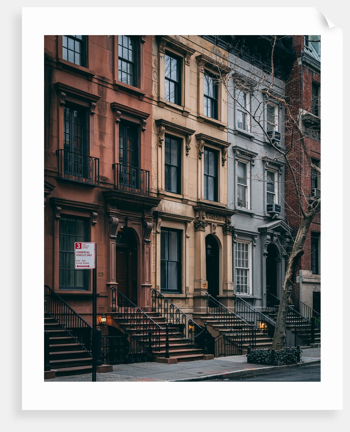 Brownstones in the Upper East Side, Manhattan, New York City, USA by Jon Bilous