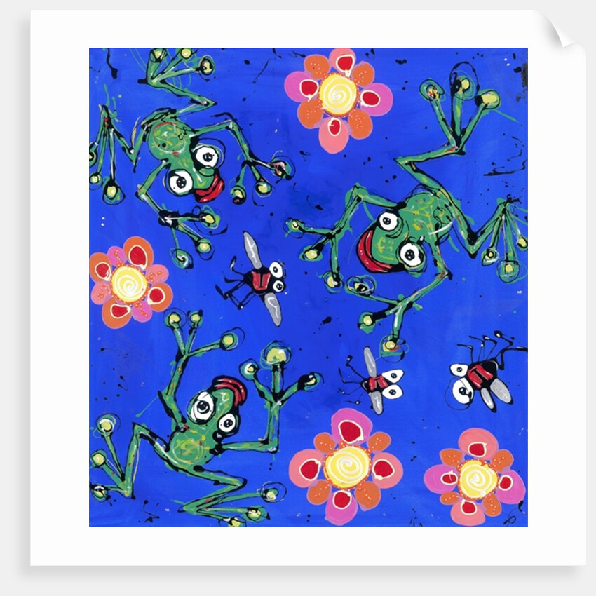 Frog Wallpaper, 2008 by Anthony Breslin