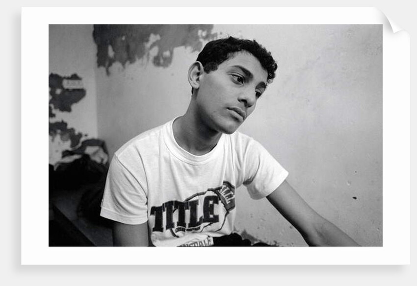 Naseem Hamed, age 15. St Thomas' Boys and Girls Club, Sheffield, UK. 1989 by Bill Stephenson