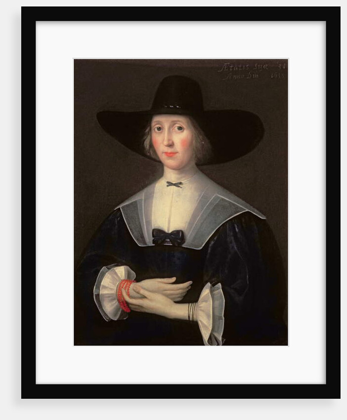 Portrait of a Lady in Black, 1638 by English School