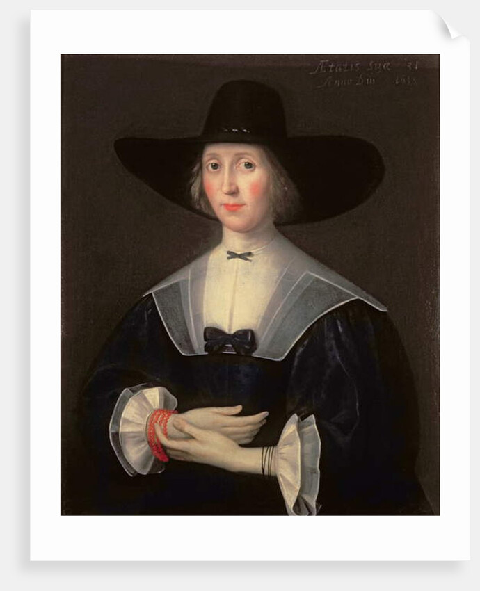 Portrait of a Lady in Black, 1638 by English School