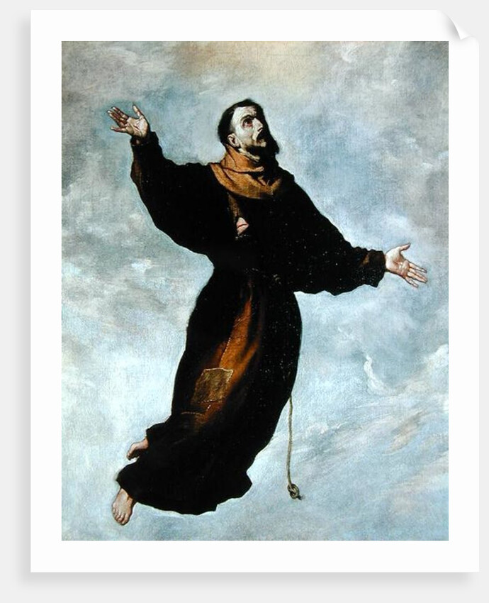 Levitation of St. Francis by Francisco de (follower of) Zurbaran