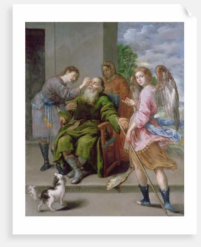 Tobias Restoring his Father's Sight, 1652 by Antonio Pereda y Salgado