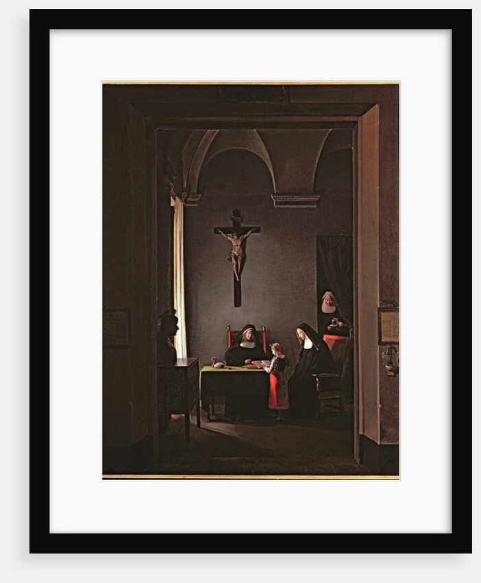 Reading lesson in a convent, 1810 by Francois-Marius Granet