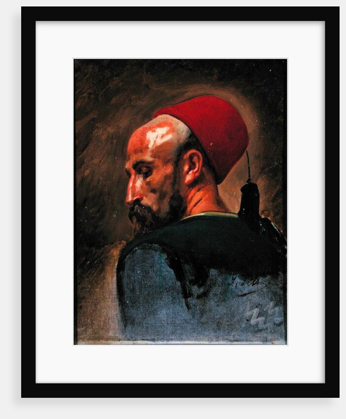 Head of an Arab in a Fez by Isidore Pils