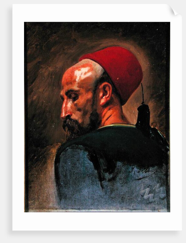 Head of an Arab in a Fez by Isidore Pils