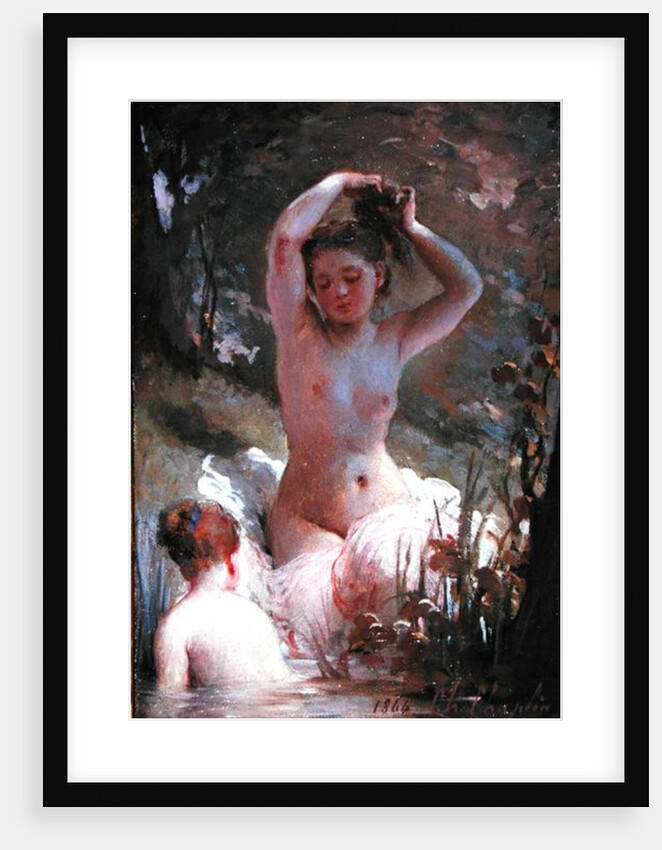 Two Girls Bathing, 1864 by Charles Joshua Chaplin