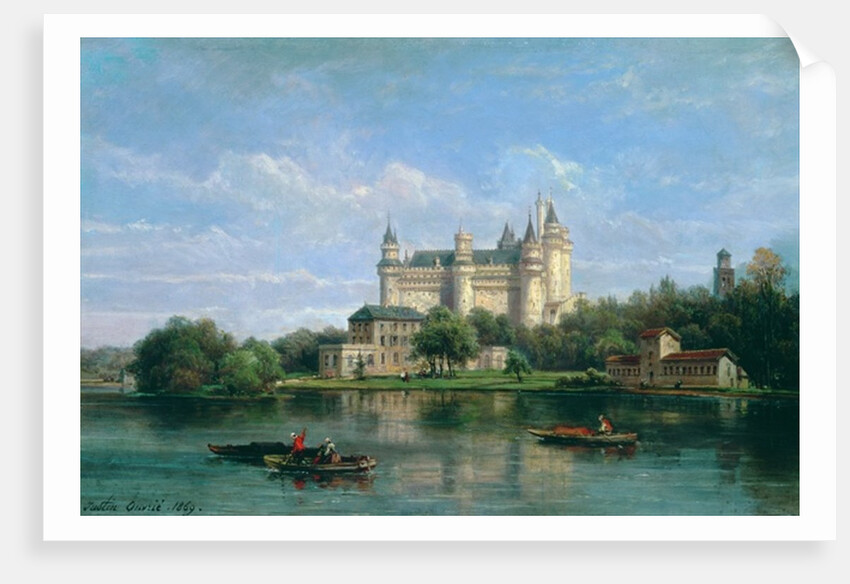 The Chateau de Pierrefonds, 1869 by Pierre Justin Ouvrie