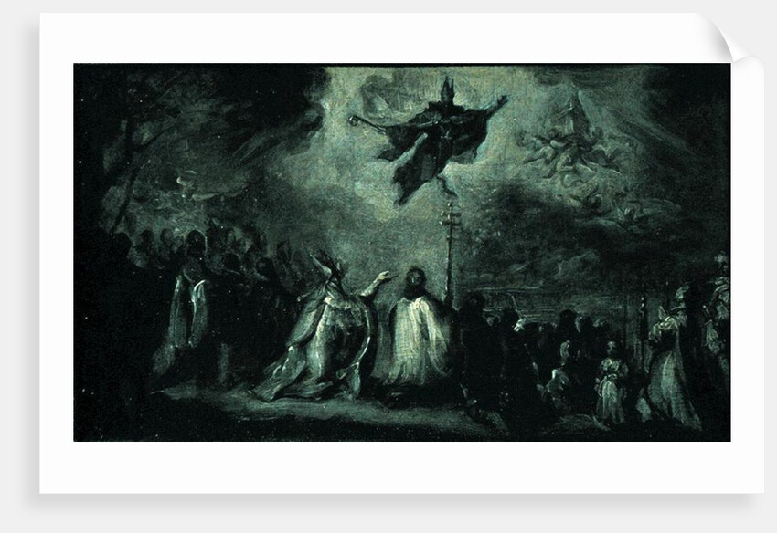 St. Augustine's Appearance by Miguel Jacinto Melendez