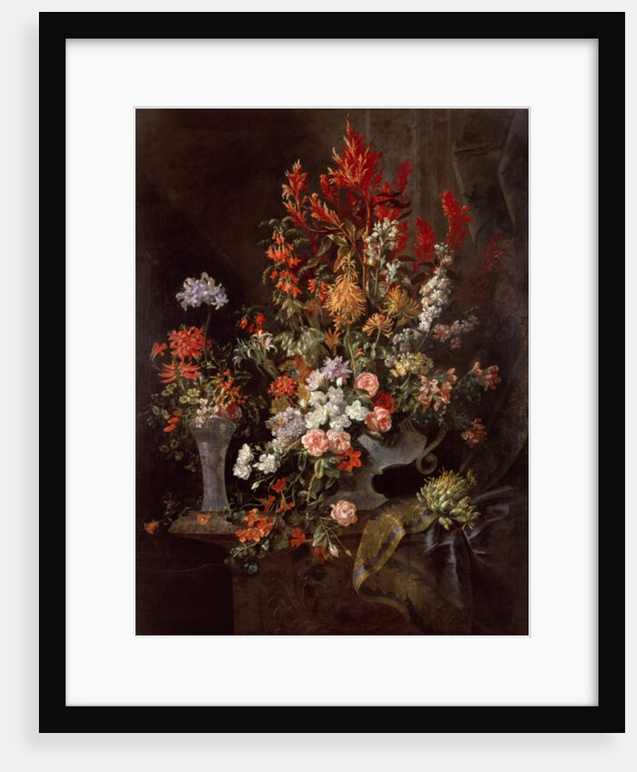 Two vases of flowers by Jean-Baptiste Monnoyer