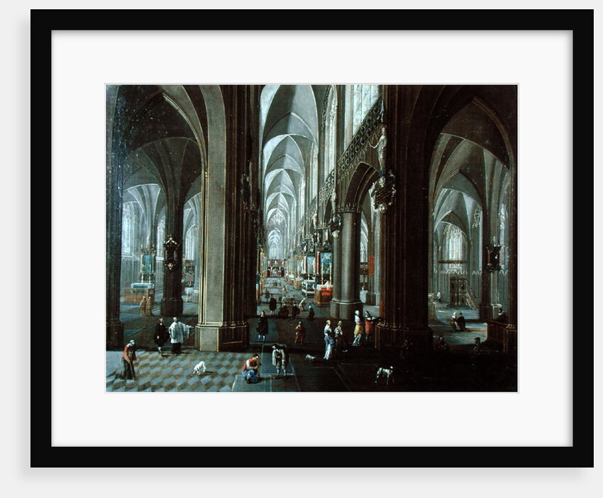 Interior of The Cathedral of Our Lady of Antwerp by Pieter the Elder Neeffs