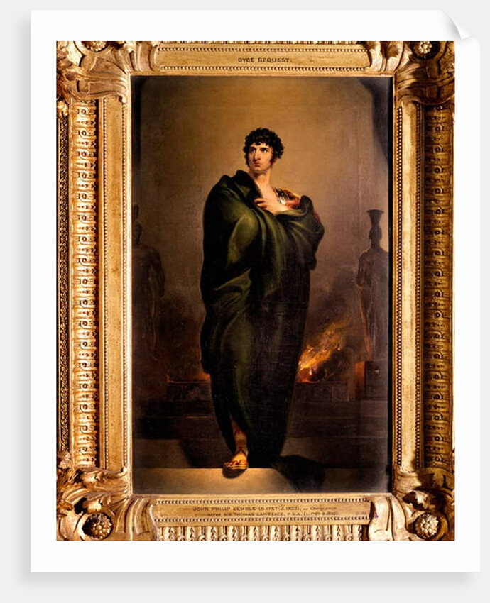 John Philip Kemble as Coriolanus, 1802 by Thomas Lawrence