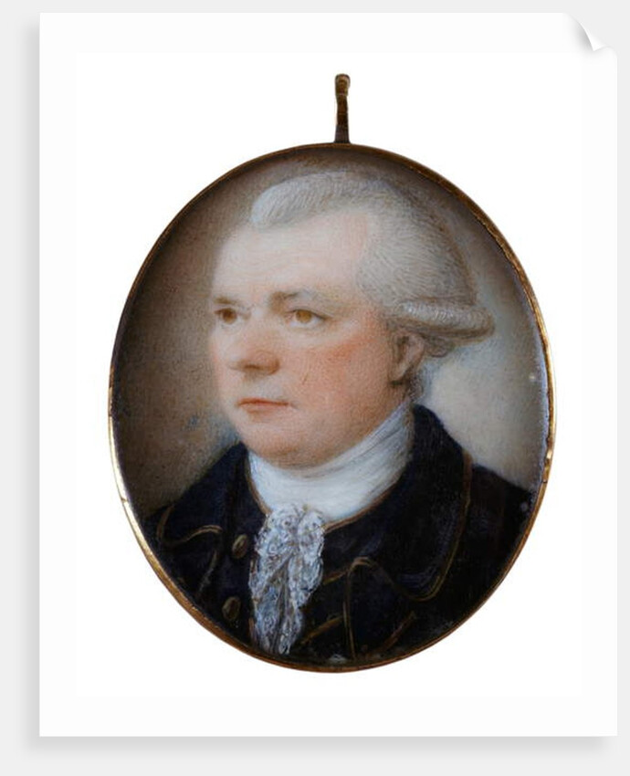 Miniature portrait of Captain John Coxon by Unknown artist