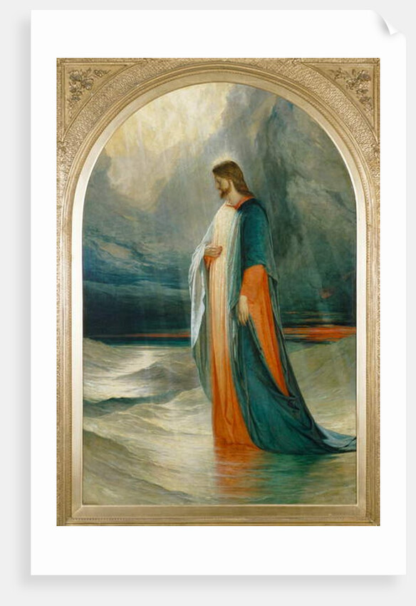 Jesus went unto them, walking on the sea, 19th century by Robert Scott Lauder