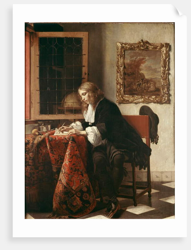 Man Writing a Letter by Gabriel Metsu