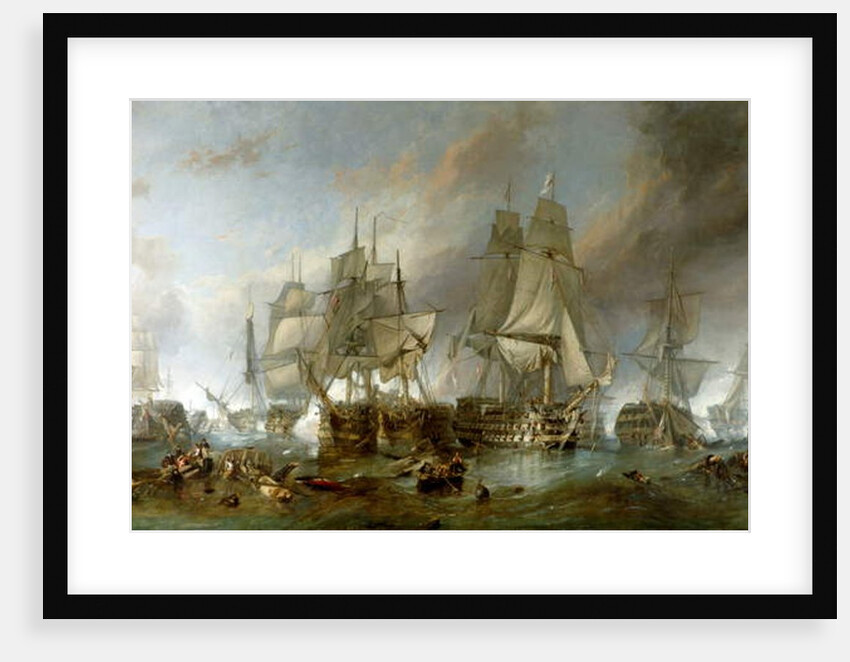 The Battle of Trafalgar by William Clarkson Stanfield