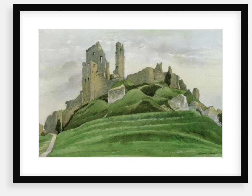 Corfe Castle by Osmund Caine