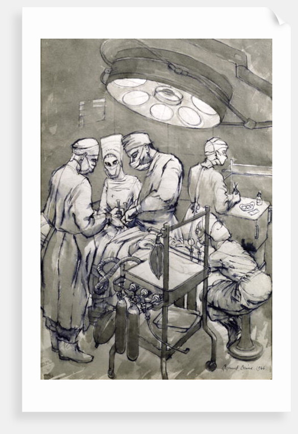 The Operation Theatre, 1966 by Osmund Caine