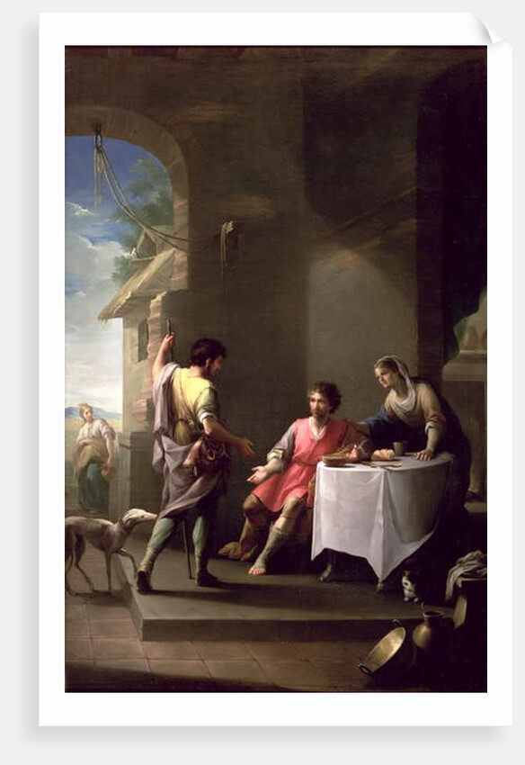 Esau sells his birthright to Jacob, 1790-1800 by Zacarias Gonzalez Velazquez