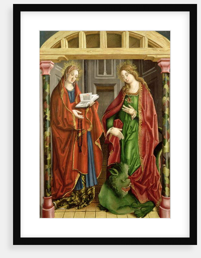 Two female saints, possibly St. Mary Magdalene and St. Martha by Fernando Gallego