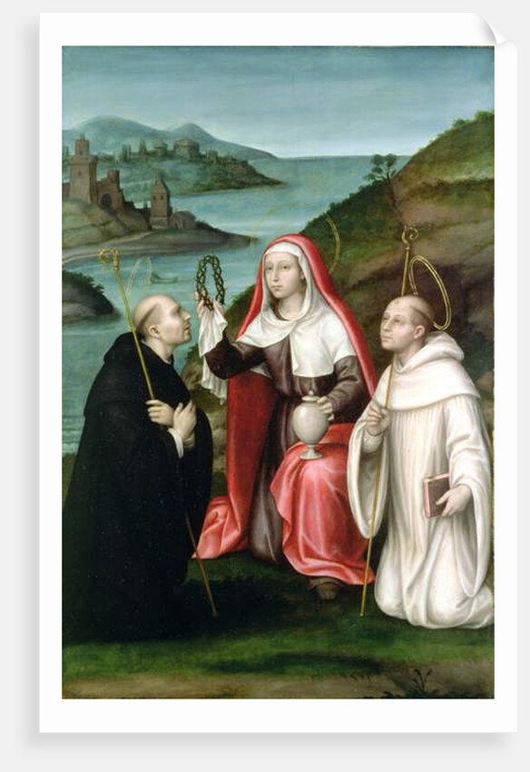 St. Mary Magdalene with St. Dominic and St. Bernard, c.1580 by Nicolas Borras