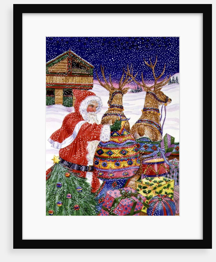 Father Christmas Loading his Sleigh by Catherine Bradbury