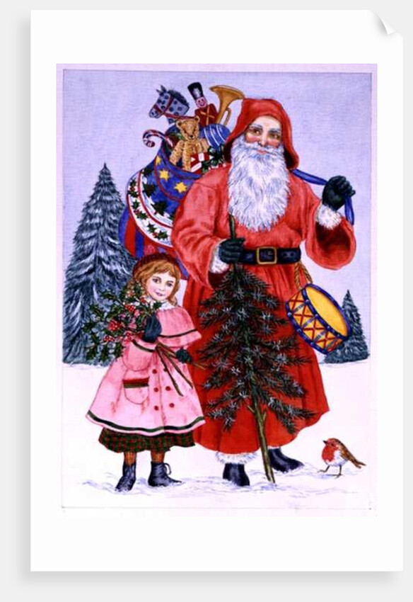 Santa and his helper by Catherine Bradbury