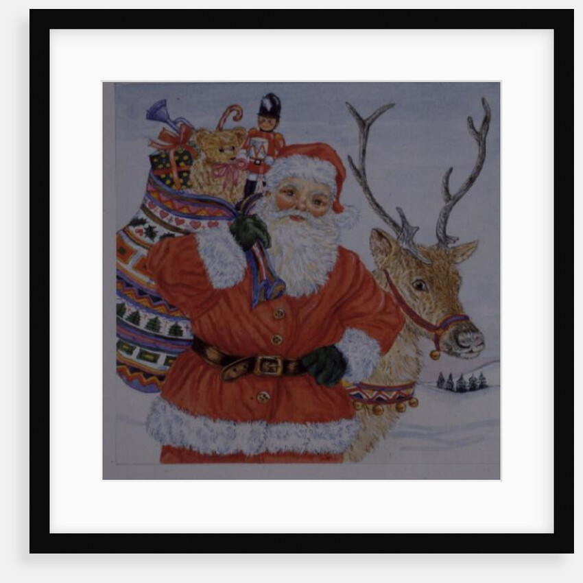 Father Christmas and his reindeer by Catherine Bradbury