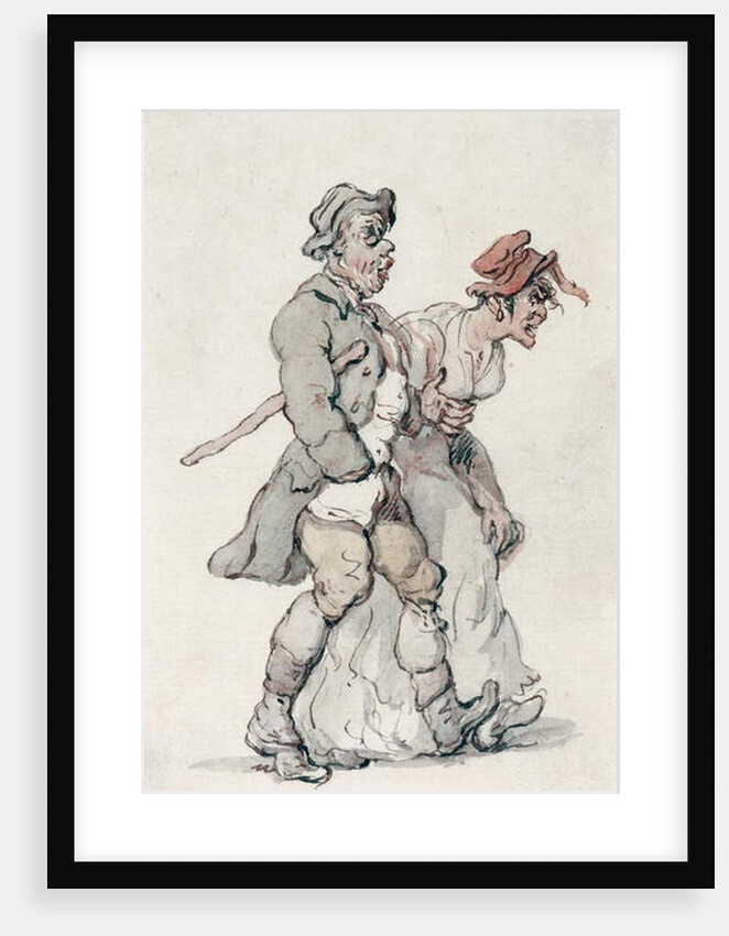 The Strollers by Thomas Rowlandson