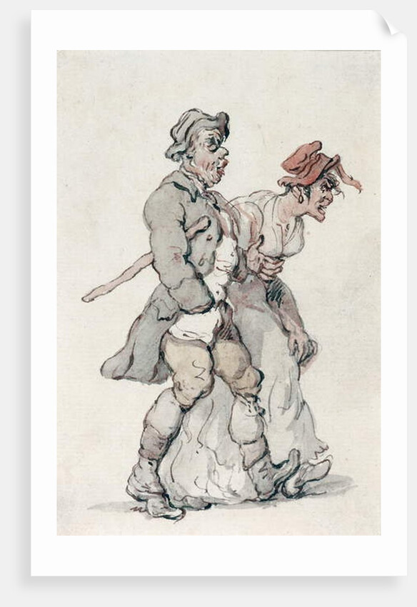 The Strollers by Thomas Rowlandson